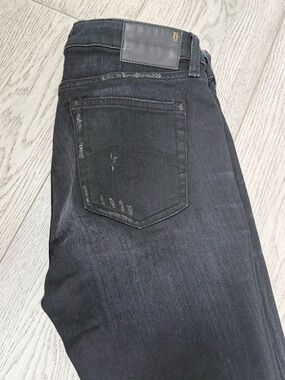 Black womens Slim Fit Jeans - R13